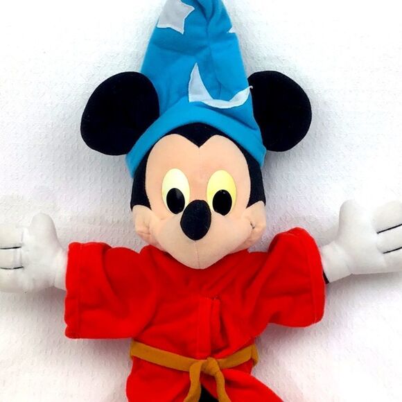Playskool 1990 Mickey Mouse Sorcerer’s Apprentice Fantasia Plush - Picture 2 of 9